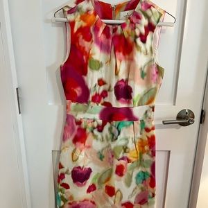 Size 4 Kate Spade cocktail dress. Worn once. Lovely and colorful.